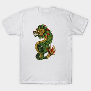 Vintage Aztec Green Dragon T-Shirt